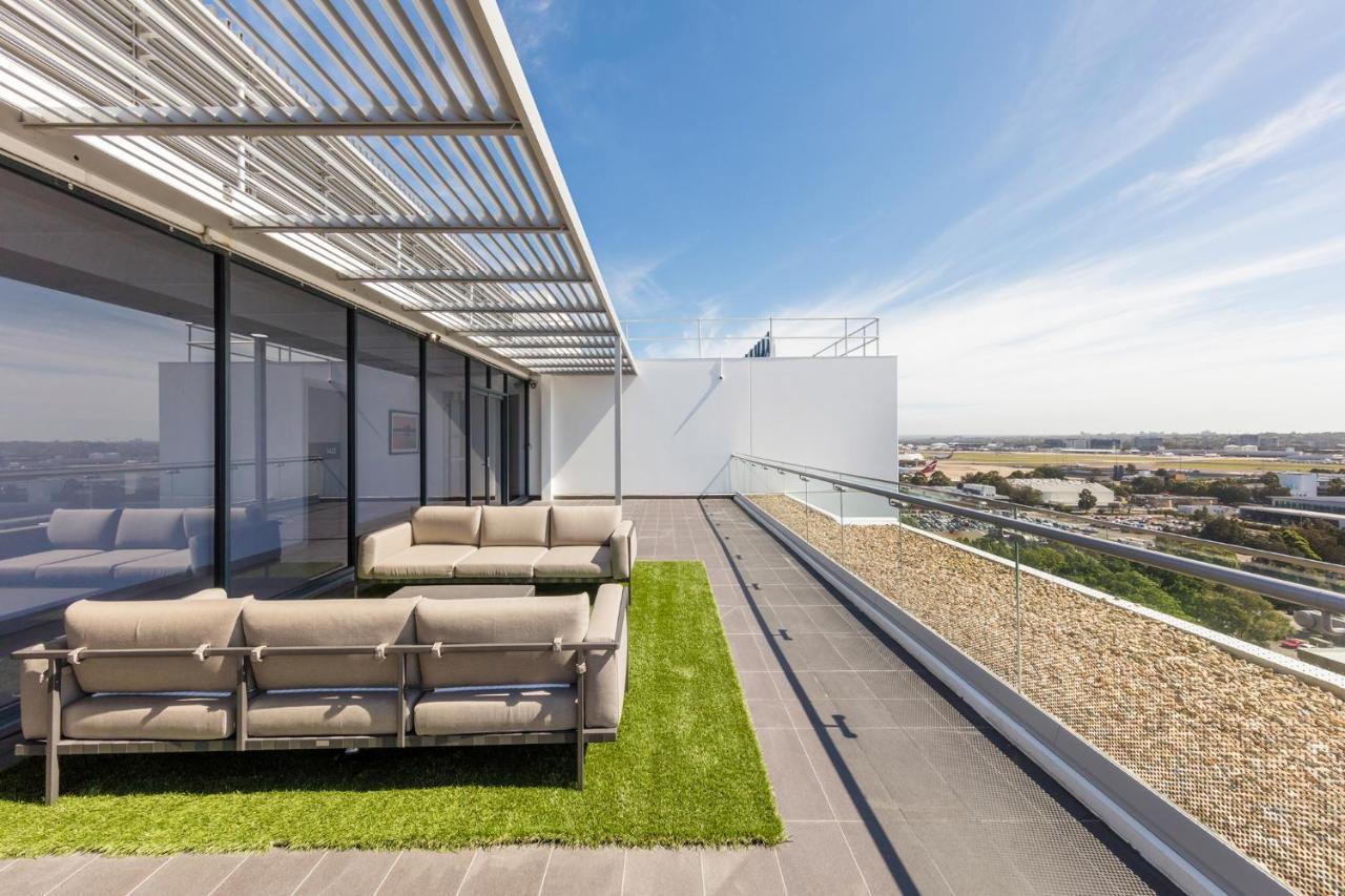 Meriton Suites Mascot Central Sydney Eksteriør bilde Rooftop garden